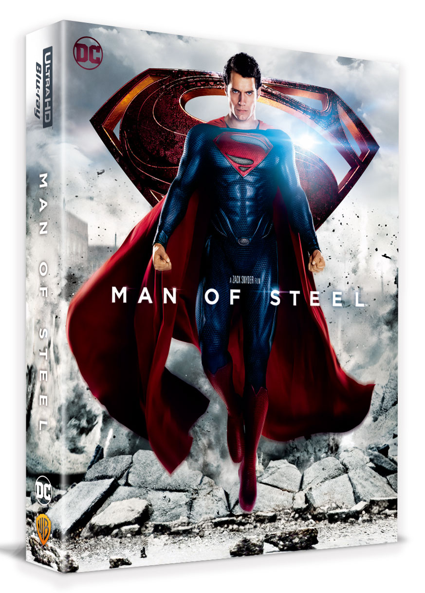 [Blu-ray] 맨 오브 스틸 B2 렌티큘러 풀슬립 4K(3Disc: 4K UHD+3D+2D) 스틸북 한정판